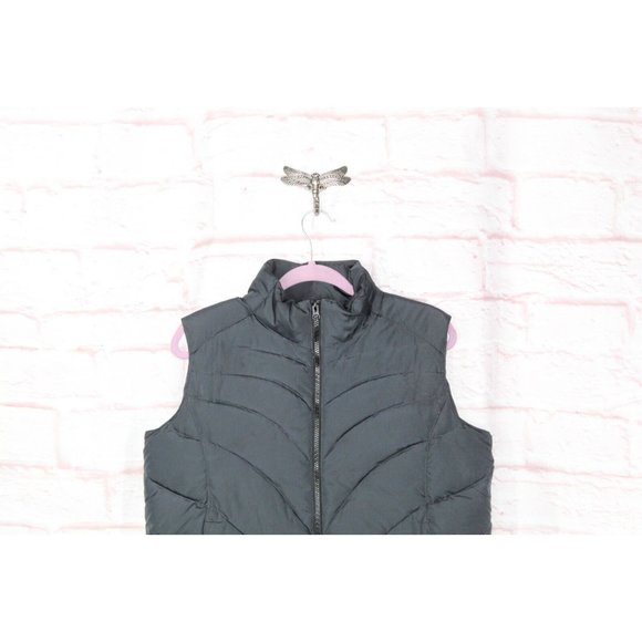Cabela's Goose Black Full Zip Front Pockets Down Puffer Vest Size Medium - Picture 2 of 9